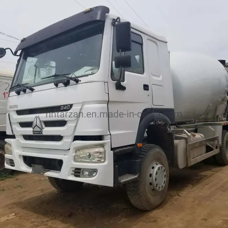 Used 6X4 LHD 340HP HOWO Concrete Mixer Truck
