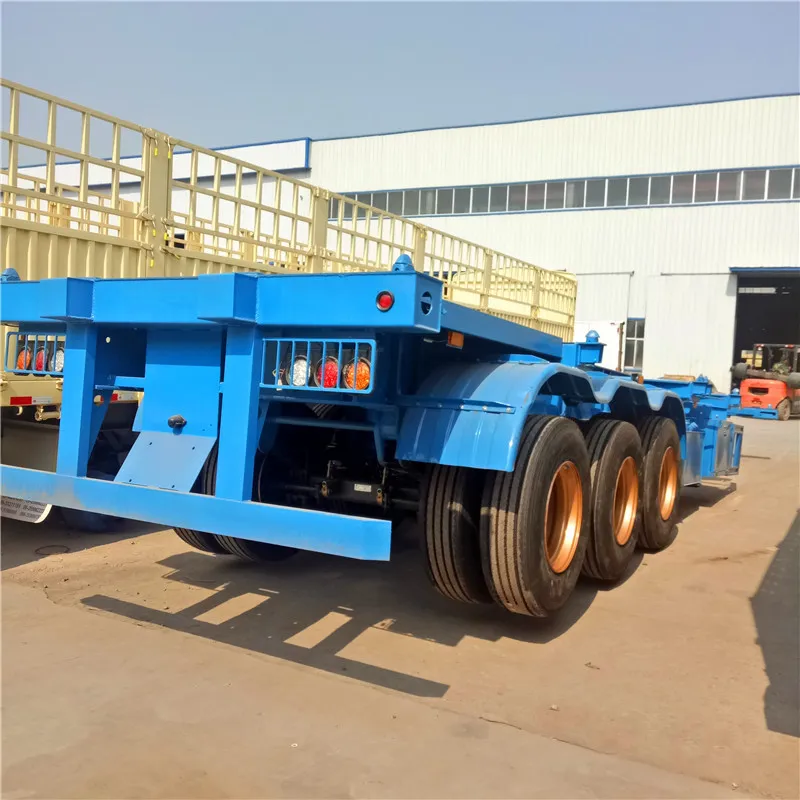 Used Skeleton Trailer 20FT 40FT Container Semi Trailer Skeleton