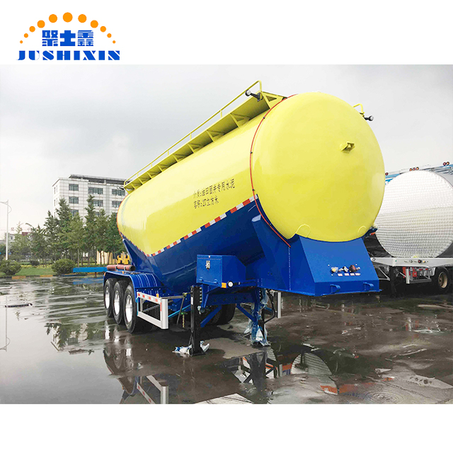 V Type 40-55tons Capacity Air Compressor Bulk Cement Tanker Semi Trailer Cement Bulker for Sale