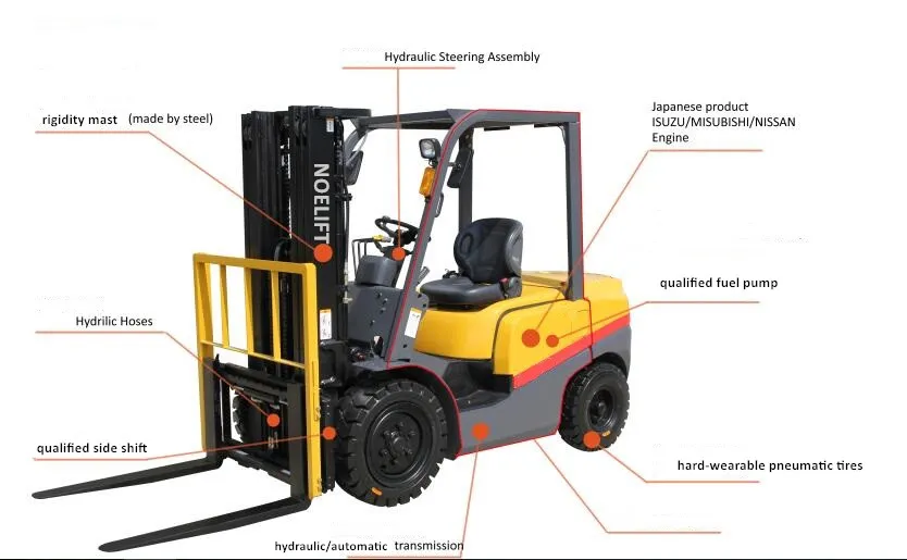 Work Permit Visa for Europe Ce&ISO Japan Diesel Forklift Truck