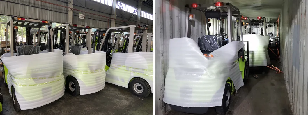 Zoomlion 3.5 Ton New Condition Lift Truck Narrow Aisle Forklift Block Clamp Lifting Machinery