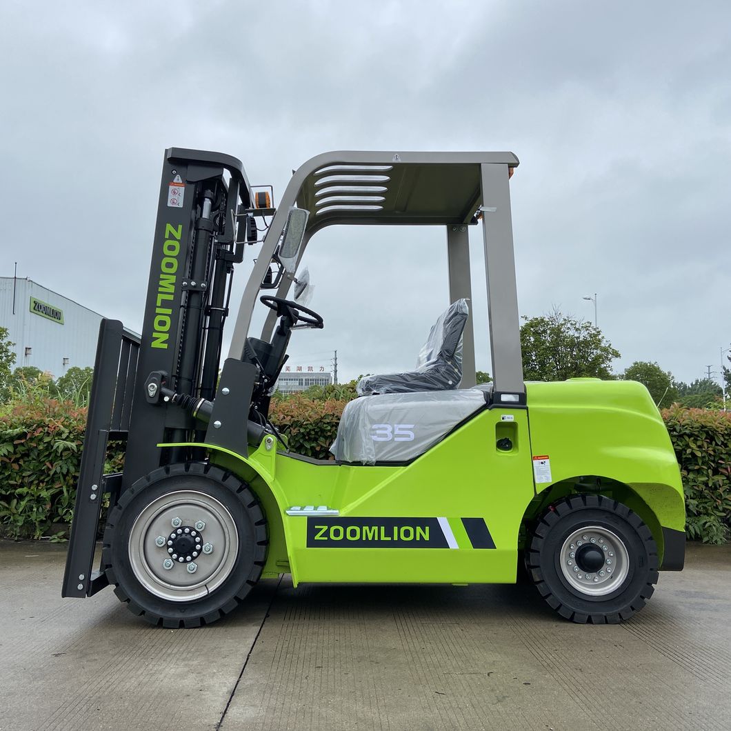ZOOMLION heater cabine montacarga cheap diesel forklift price 3.5t paper clamp fork lifter
