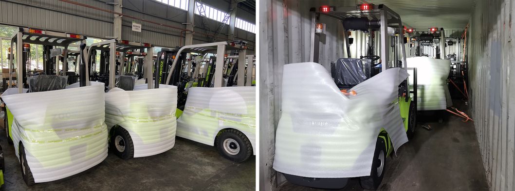 ZOOMLION heater cabine montacarga cheap diesel forklift price 3.5t paper clamp fork lifter